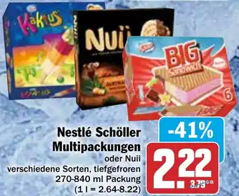 Hit Nestlé Schöller Multipackungen 270-840 ml Packung Angebot