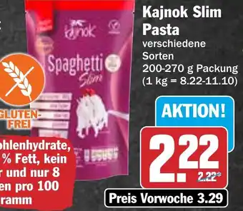 Hit Kajnok Slim Pasta 200-270 g Packung Angebot