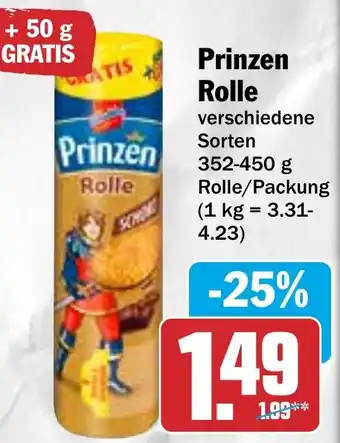 Hit Prinzen Rolle 352-450 g Rolle/Packung Angebot