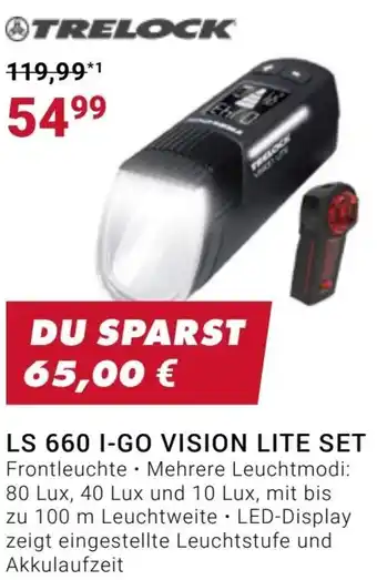 Fahrrad XXL TRELOCK LS 660 I-GO VISION LITE SET Angebot