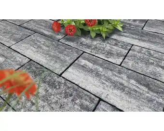 Hornbach Beton Terrassenplatte iStone Mediteran weiß-schwarz 48 x 24 x 3 cm Angebot