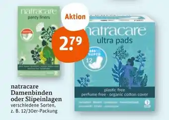 tegut natracare Damenbinden oder Slipeinlagen Angebot