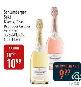 Galeria Markthalle Schlumberger Sekt Klassik, Rosé Brut oder Grüner Veltliner 750ml Angebot