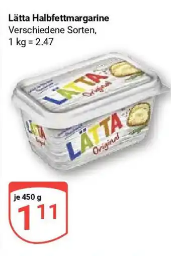 Globus Lätta Halbfettmargarine 450 g Angebot