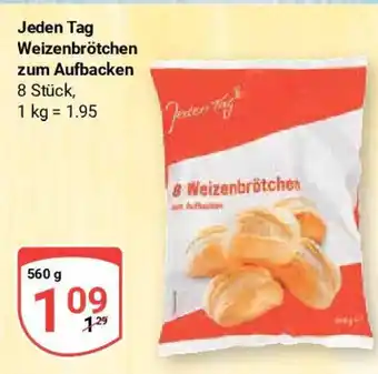 Globus Jeden Tag Weizenbrötchen 560 g Angebot