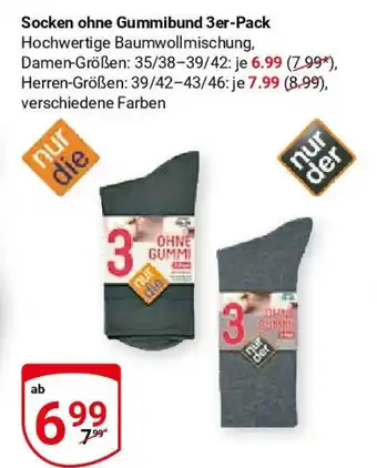 Globus Socken ohne Gummibund 3er-Pack Angebot