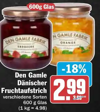 AEZ Den Gamle Dänischer Fruchtaufstrich 600 g Glas Angebot