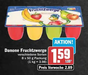 AEZ Danone Fruchtzwerge 8 x 50 g Packung Angebot