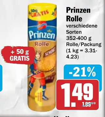 AEZ Prinzen Rolle 352-400 g Rolle/Packung Angebot