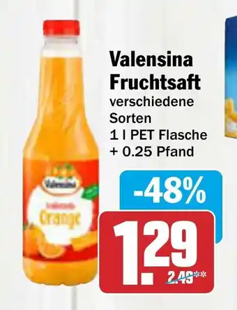 AEZ Valensina Fruchtsaft 1  l PET Flasche Angebot