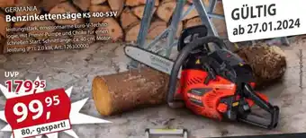 Sonderpreis Baumarkt GERMANIA Benzinkettensäge KS 400-53V Angebot