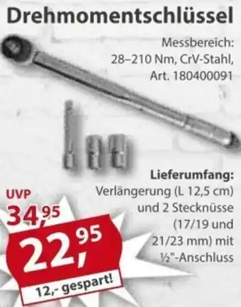 Sonderpreis Baumarkt Drehmomentschlüssel Angebot