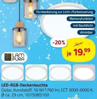 ROLLER LAM PURA LED-RGB-Deckenleuchte Angebot