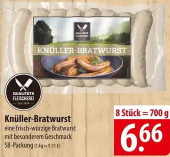 Famila Nord Ost QUALITÄTS FLEISCHEREI Knüller-Bratwurst 700 g Angebot