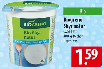 Famila Nord Ost Biogreno Skyr natur 400 g Becher Angebot