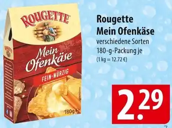 Famila Nord Ost Rougette Mein Ofenkäse 180 g Packung Angebot