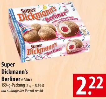 Famila Nord Ost Super Dickmann's Berliner 159 g Packung Angebot