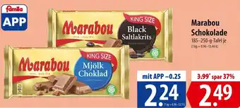 Famila Nord Ost Marabou Schokolade 185-250 g Tafel Angebot