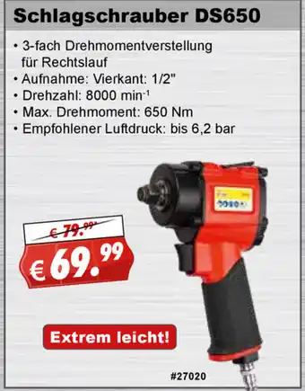 Stabilo Fachmarkt Schlagschrauber DS650 Angebot