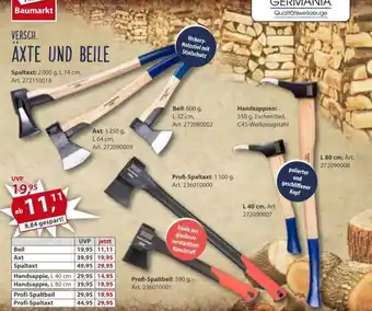 Sonderpreis Baumarkt GERMANIA VERSCH. AXTE UND BEILE Angebot