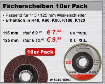 Stabilo Fachmarkt Fächerscheiben 10er Pack Angebot