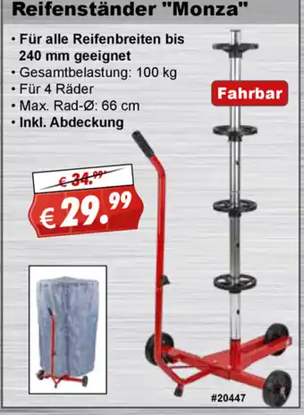 Stabilo Fachmarkt Reifenständer Monza Angebot