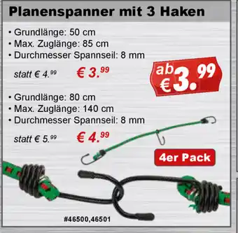 Stabilo Fachmarkt Planenspanner mit 3 Haken Angebot