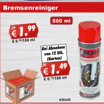 Stabilo Fachmarkt Bremsenreiniger 500ml Angebot