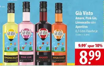 Famila Nord Ost Già Visto Amaro, Pink Gin, Limoncello oder Aperitivo 0,7 Liter Flasche Angebot