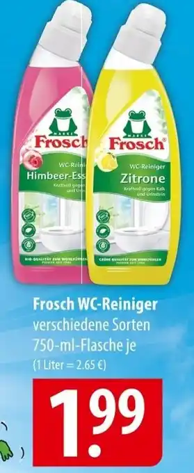 Famila Nord Ost Frosch WC-Reiniger 750 ml Flasche Angebot