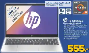 Euronics hp 15-fc0655ng Multimedia-Notebook Angebot