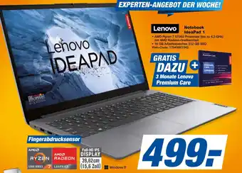 Expert Lenovo Notebook IdeaPad 1 Angebot