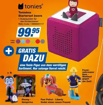 Expert tonies Toniebox Starterset beere Angebot