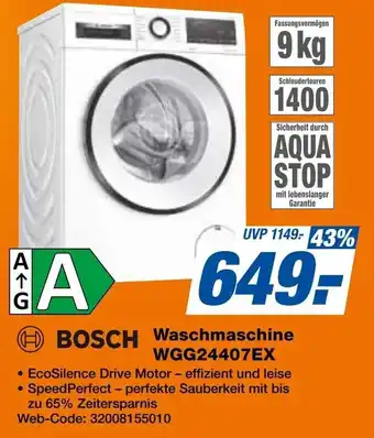 Expert BOSCH Waschmaschine WGG24407EX Angebot