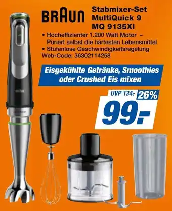 Expert BRAUN Stabmixer-Set MultiQuick 9 MQ 9135XI Angebot