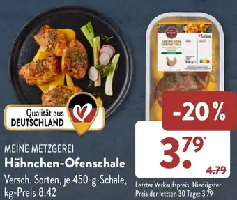 Aldi Süd MEINE METZGEREI Hähnchen-Ofenschale 450 g Schale Angebot