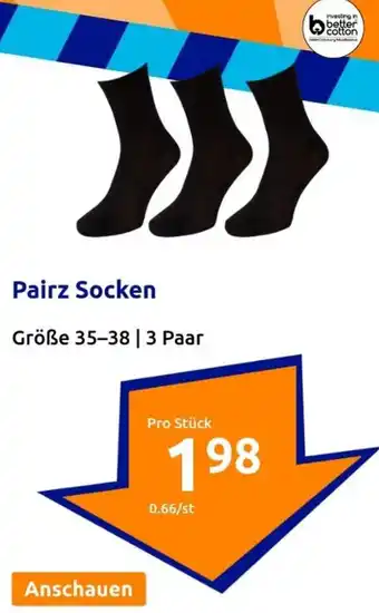 Action Pairz Socken Größe 35-38 | 3 Paar Angebot