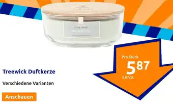 Action Treewick Duftkerze Angebot