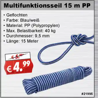 Stabilo Fachmarkt Multifunktionsseil 15 m PP Angebot