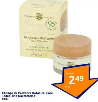 Action Champs de Provence Botanical Care Tages und Nachtcreme 50 ml Angebot