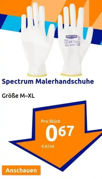 Action Spectrum Malerhandschuhe Größe M-XL Angebot