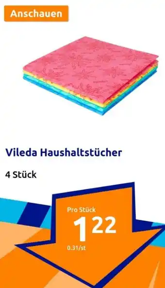 Action Vileda Haushaltstücher 4 Stück Angebot