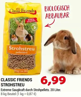 Zookauf CLASSIC FRIENDS STROHSTREU 8 kg Beutel Angebot