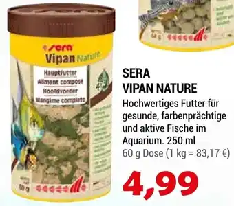 Zookauf SERA VIPAN NATURE 60 g Dose Angebot