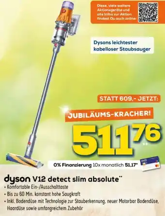 Euronics XXL dyson V12 detect slim absolute Angebot