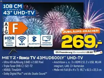 Euronics XXL METZ ROKU TV 43MUD6001Y UHD-TV Angebot