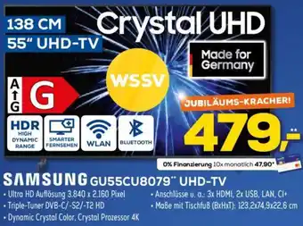 Euronics XXL SAMSUNG GU55CU8079 UHD-TV Angebot