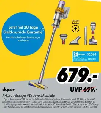 MEDIMAX Dyson Akku Stielsauger V15 Detect Absolute Angebot