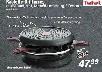 Poco Tefal Raclette-grill Re1820 Angebot