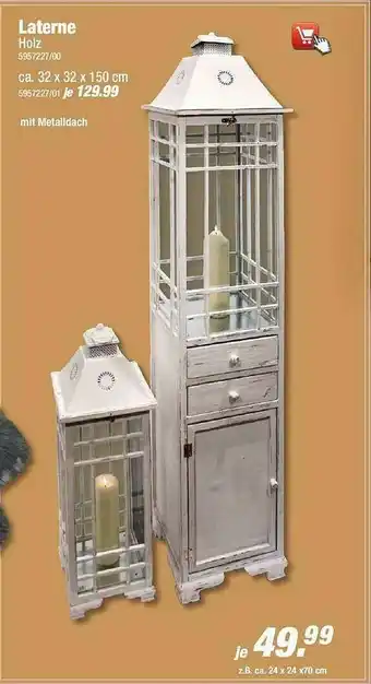 Poco Laterne Holz Angebot